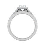 Load image into Gallery viewer, 0.40cts Princess Cut Solitaire Platinum Diamond Shank Ring  for Women JL PT RV PR 141   Jewelove.US
