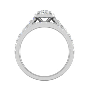 0.40cts Princess Cut Solitaire Platinum Diamond Shank Ring  for Women JL PT RV PR 141   Jewelove.US