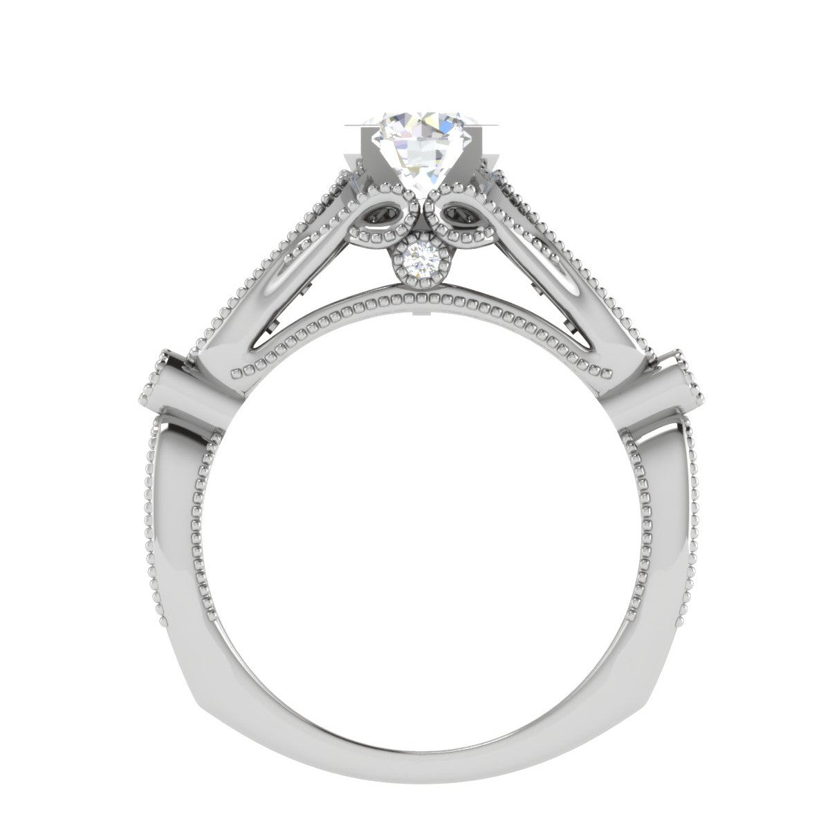 0.50 cts. Solitaire Designer Platinum Diamond Engagement Ring  for Women JL PT WB6032E   Jewelove