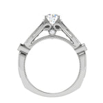 Load image into Gallery viewer, 0.50 cts. Solitaire Designer Platinum Diamond Engagement Ring  for Women JL PT WB6032E   Jewelove
