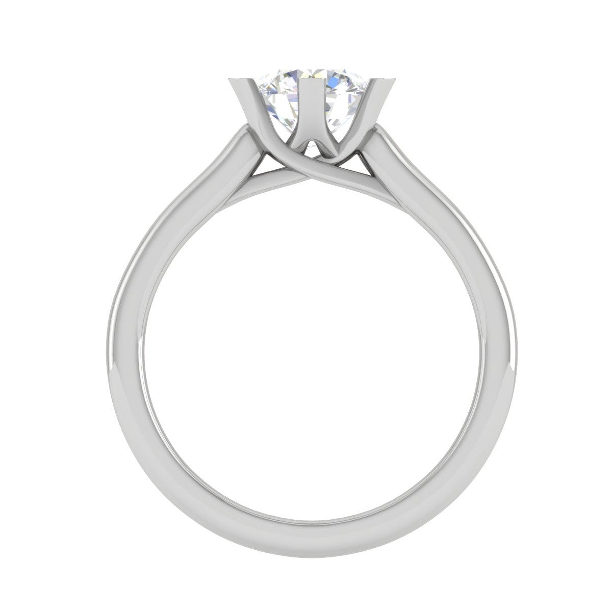 0.50 cts Solitaire Platinum Ring JL PT RS RD 126   Jewelove.US