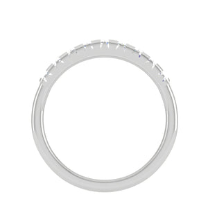 Diamond Half Eternity Platinum Ring for Women JL PT WB RD 147   Jewelove