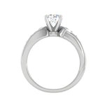 Load image into Gallery viewer, 0.50cts Solitaire Diamond Twisted Shank Platinum Ring JL PT WB5797E   Jewelove.US
