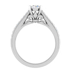 Load image into Gallery viewer, 0.50 cts Solitaire Diamond Shank Platinum Ring JL PT RC RD 276   Jewelove.US
