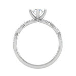 Load image into Gallery viewer, 0.50 cts Solitaire Twisted Shank Diamond Platinum Ring JL PT RP RD 192   Jewelove.US
