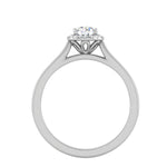 Load image into Gallery viewer, 0.50 cts Solitaire Halo Diamond Platinum Ring JL PT RH RD 239   Jewelove.US
