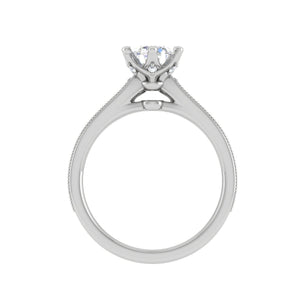 0.50cts Solitaire Diamond Platinum Ring JL PT RV CU 105   Jewelove.US