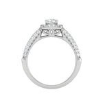 Load image into Gallery viewer, 0.30 cts. Cushion Solitaire Halo Split Shank Platinum Ring JL PT JRW1549MM   Jewelove.US
