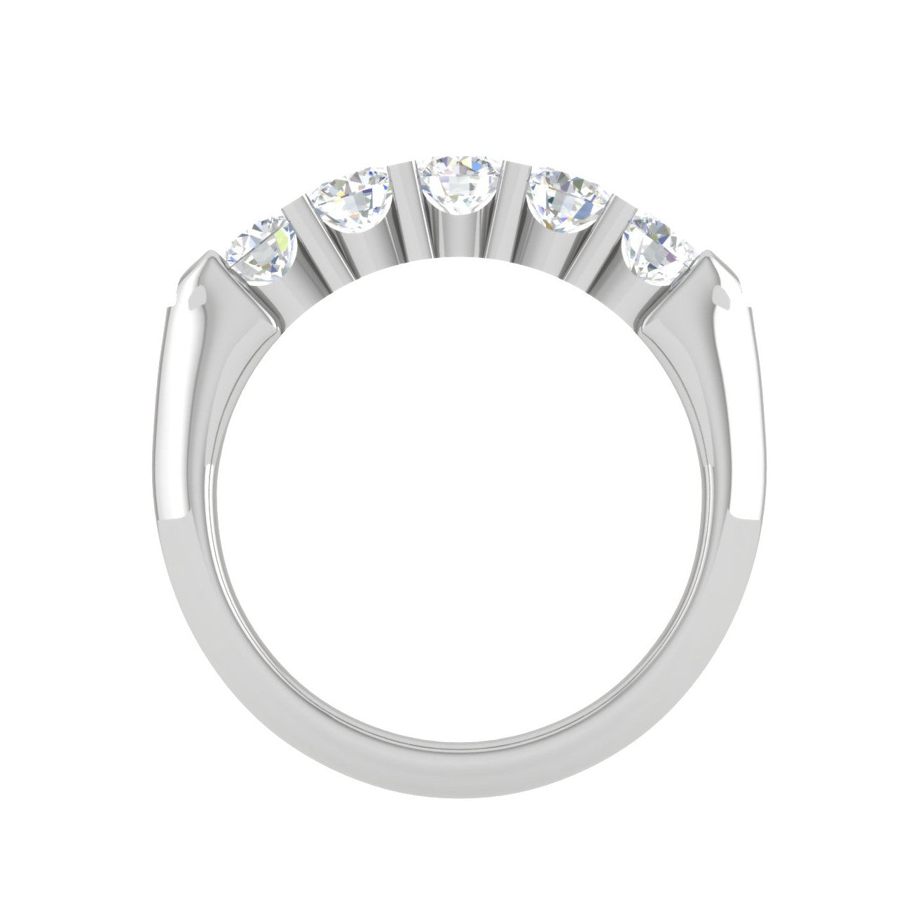 15 Pointer Diamond Platinum Ring for Women JL PT WB RD 106   Jewelove