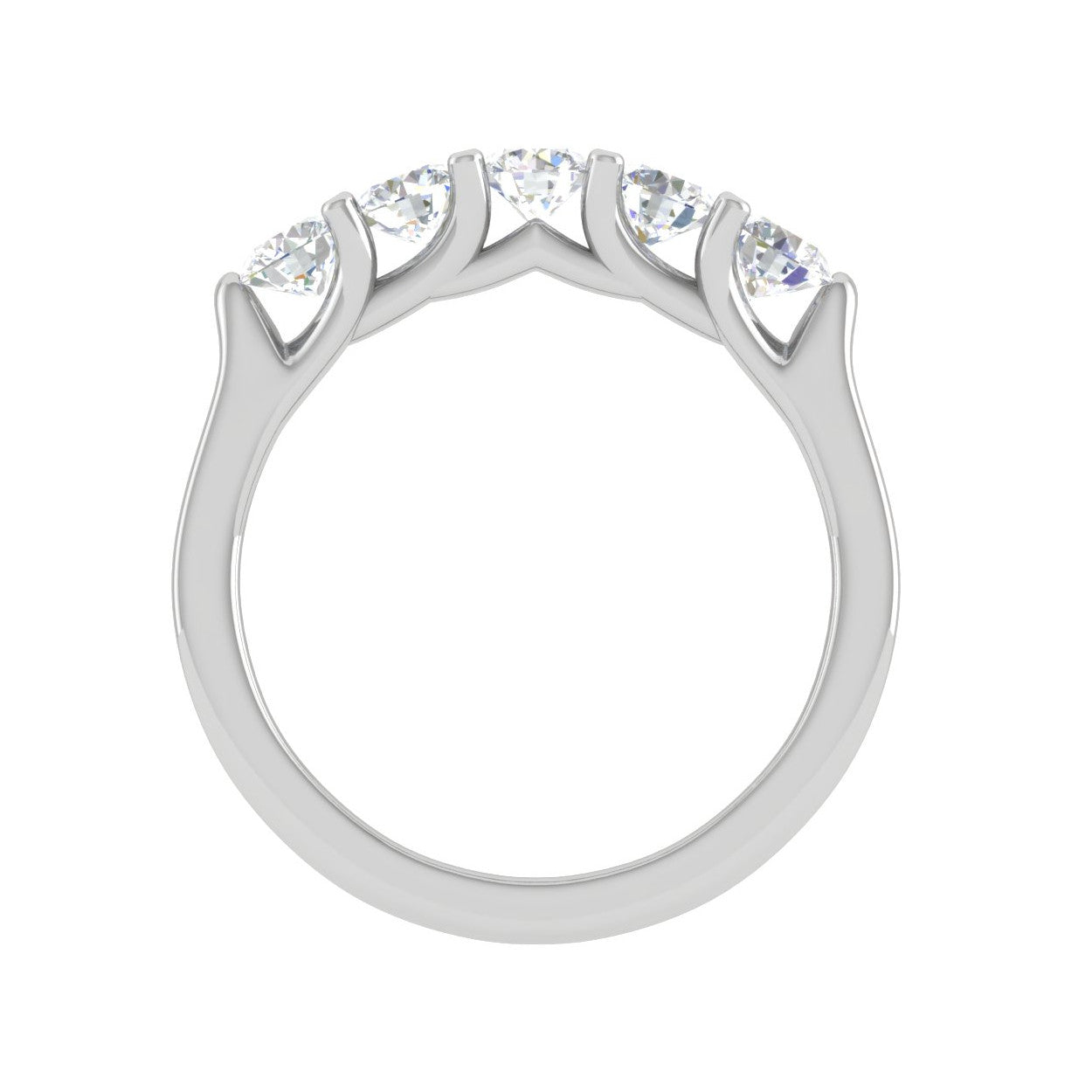 5 Diamond Platinum Ring for Women JL PT WB RD 100   Jewelove