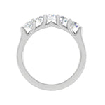 Load image into Gallery viewer, 5 Diamond Platinum Ring for Women JL PT WB RD 100   Jewelove
