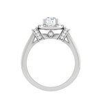 Load image into Gallery viewer, 0.50 cts Solitaire Halo Diamond Platinum Ring JL PT JRW2586MM   Jewelove.US
