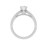 Load image into Gallery viewer, 0.50 cts Pointer Solitaire Platinum Ring with Princess Cut Diamonds JL PT RC RD 275   Jewelove.US
