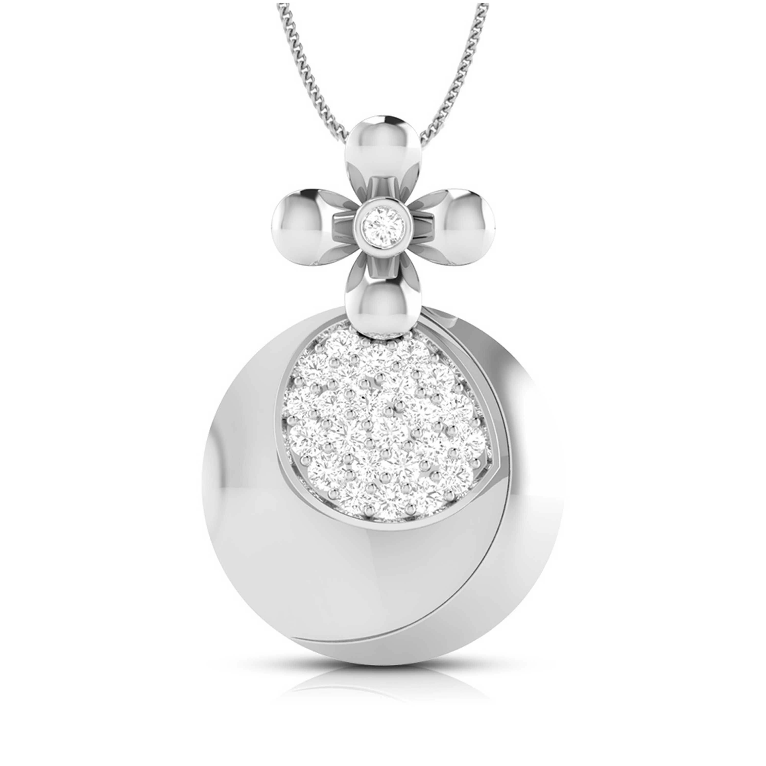 Designer Platinum Diamond Pendant Set JL PT P 34-A  Pendant-only Jewelove.US