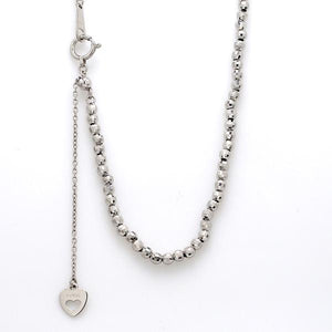 Japanese 2.5mm Platinum Chain with Diamond Cut Balls JL PT 742-A   Jewelove.US