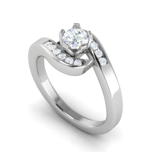 0.30 cts Solitaire Diamond Platinum Ring JL PT RP RD 139   Jewelove.US