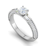 Load image into Gallery viewer, 0.50 cts Solitaire Diamond Split Shank Platinum Ring JL PT RP RD 167   Jewelove.US
