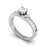 Load image into Gallery viewer, 0.30cts Solitaire Diamond Shank Platinum Ring JL PT JRW1557MM   Jewelove.US
