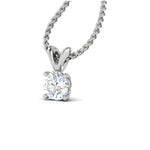 Load image into Gallery viewer, 0.50 cts. Platinum Solitaire Pendant for Women JL PT P SP RD 102   Jewelove.US
