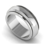 Load image into Gallery viewer, Plain Platinum Ring for Men JL PT MB 137  Men-s-Ring-only Jewelove.US
