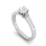 Load image into Gallery viewer, 0.30cts Solitaire Diamond Split Shank Platinum Ring JL PT WB5582E   Jewelove.US
