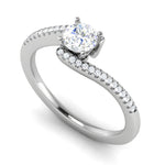 Load image into Gallery viewer, 0.50 cts Solitaire Shank Diamond Platinum Ring JL PT RP RD 215   Jewelove.US
