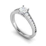 Load image into Gallery viewer, 0.50 cts Solitaire Diamond Shank Platinum Ring JL PT RP RD 141   Jewelove.US
