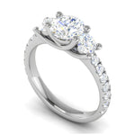 Load image into Gallery viewer, 0.70 cts Solitaire Platinum Shank Diamond Ring JL PT R3 RD 121   Jewelove.US
