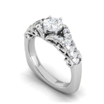 Load image into Gallery viewer, 0.50 cts. Solitaire Designer Platinum Diamond Engagement Ring  for Women JL PT WB6030E   Jewelove
