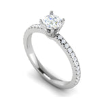 Load image into Gallery viewer, 0.50 cts Solitaire Diamond Shank Platinum Ring JL RC RD 259   Jewelove.US
