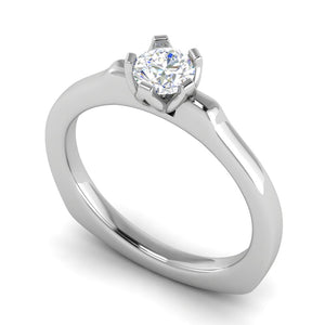 0.50 cts Solitaire Platinum Ring JL PT RS RD 140   Jewelove.US