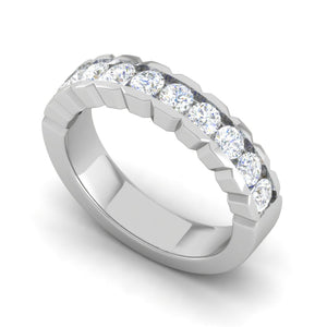 10 Pointer Platinum Diamond Ring for Women JL PT WB RD 107   Jewelove