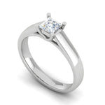 Load image into Gallery viewer, 0.50 cts Princess Cut Solitaire Platinum Ring JL PT RS PR 192   Jewelove.US
