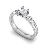 Load image into Gallery viewer, 0.50 cts Solitaire Diamond Split Shank Platinum Ring JL PT RP RD 124   Jewelove.US
