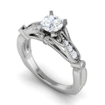 Load image into Gallery viewer, 0.70 cts Platinum Solitaire Ring for Women JL PT 1152   Jewelove
