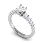 Load image into Gallery viewer, 0.50 cts Solitaire Diamond Shank Platinum Ring JL RC RD 258   Jewelove.US
