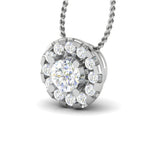 Load image into Gallery viewer, Designer Platinum with Diamond Solitaire Pendant JL PT PF RD 108   Jewelove.US
