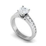 Load image into Gallery viewer, 0.50 cts Solitaire Diamond Shank Platinum Ring JL PT RC RD 266   Jewelove.US
