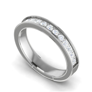 Diamond Half Eternity Platinum Ring for Women JL PT WB RD 143   Jewelove