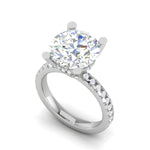 Load image into Gallery viewer, 0.70cts. Solitaire Diamond Shank Platinum Ring JL PT 50974   Jewelove.US
