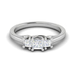 Load image into Gallery viewer, 0.40 cts. Princess Cut Solitaire Platinum Diamond Ring JL PT R3 PR 160   Jewelove.US
