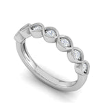 Load image into Gallery viewer, Half Eternity Diamond Platinum Ring for Women JL PT WB RD 153   Jewelove
