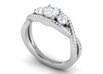 Load image into Gallery viewer, 0.50 cts Solitaire with Twisted Shank Diamond Platinum Ring JL PT R3 RD 169   Jewelove.US
