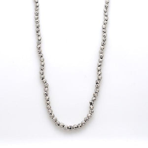 Japanese 2.5mm Platinum Chain with Diamond Cut Balls JL PT 742-A   Jewelove.US