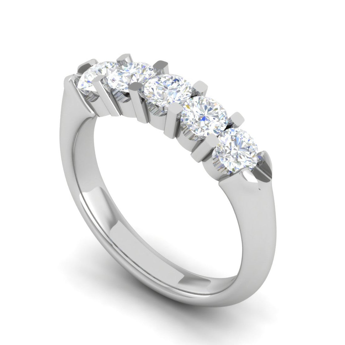 15 Pointer Diamond Platinum Ring for Women JL PT WB RD 106   Jewelove