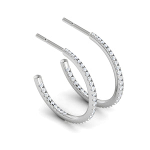 Platinum Diamond Earrings for Women JL PT E DH RD 113  VVS-GH Jewelove.US