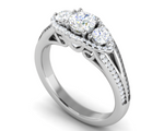 Load image into Gallery viewer, 0.50 cts Solitaire with Split Shank Platinum Ring JL PT R3 RD 173   Jewelove.US
