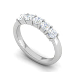 Load image into Gallery viewer, 15 Pointer Diamond Half Eternity Platinum Ring for Women JL PT WB RD 162   Jewelove
