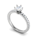 Load image into Gallery viewer, 0.50 cts Solitaire Diamond Shank Platinum Ring JL PT RC RD 252   Jewelove.US
