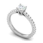 Load image into Gallery viewer, 0.50 cts Solitaire Diamond Shank Platinum Ring JL PT RC RD 253   Jewelove.US
